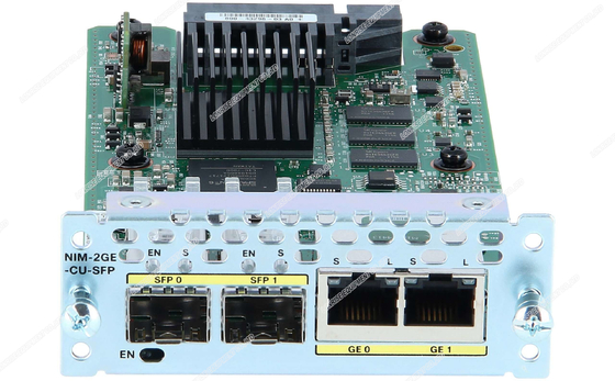 Modules 10/100/1000 de routeur de Cisco d'Ethernet de SM-2GE-SFP-CU Mbps pour le réseau d'affaires