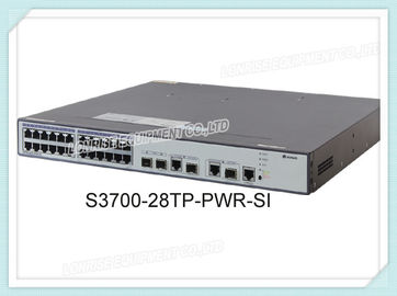 Yole SFP des ports 2 du commutateur 24x10/100 PoE+ de S3700-28TP-PWR-SI Huawei avec l'approvisionnement de courant alternatif 500W
