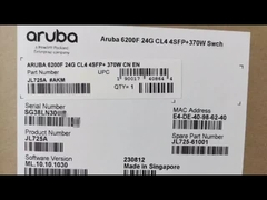 JL725A Commutateur de la série 6200F d'Aruba 6200F 24G de classe 4 PoE 4SFP+ 370W