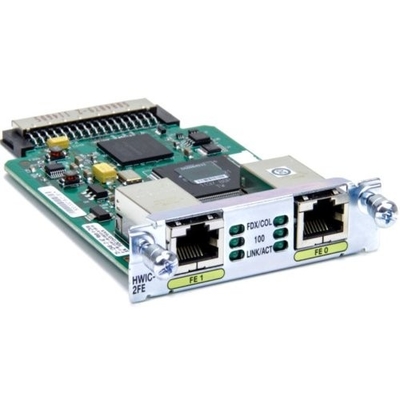 Ethernet rapide gauche de Cisco HWIC-2FE 2 à grande vitesse d'interface de carte de STATION THERMALE de WIC
