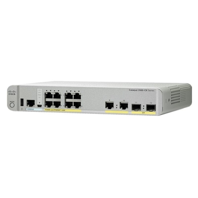Base compacte 176 Gbit Poe d'IP de commutateur d'Ethernet de catalyseur de WS-C3560CX-8PC-S