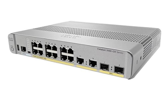 WS-C3560CX-12PD-S Catalyseur Cisco 3560-CX 12 ports compatissants Switch couche 3 POE- 12 x 10/100/1000 Ports Ethernet