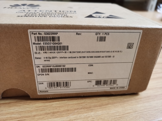 Carte d'interface Huawei ES5D21Q04Q01 QSFP+ 40 Gbps pour la série S6720EI