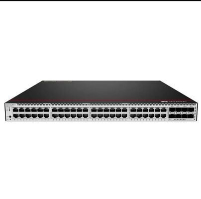 Commutateur Huawei CE5855-48T4YS avec 48 * GE RJ45, 4 * 10GE SFP, ventilateurs intégrés, prise côté port, sans modules d'alimentation