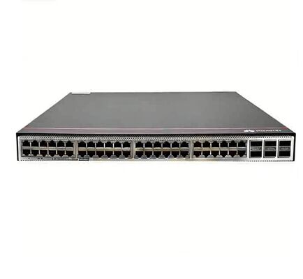 Huawei CloudEngine 6800 Switch CE6857E-48T6CQ-F avec une alimentation en courant alternatif double avec ports électriques 48x10GE et ports 6x100GE QSFP28