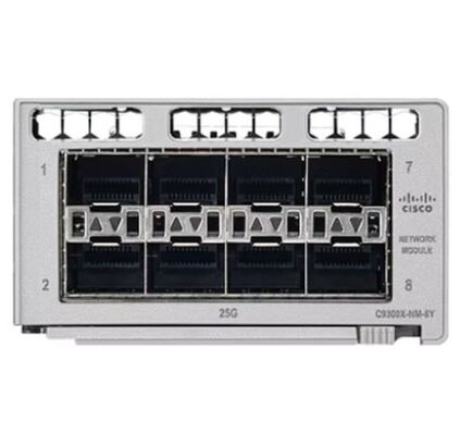 Module d'extension de réseau de la série 9300 de Cisco C9300X-NM-8Y Catalyst avec 8 ports SFP et débit de données de 25 Gbps