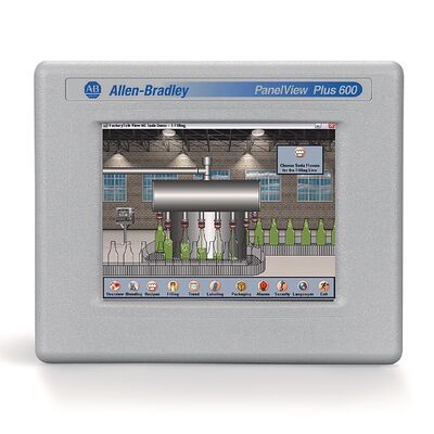 Allen-Bradley 2711PC-T6C20D8 PanelView Plus 6 Compact 600 HMI Terminal écran tactile Ethernet RS232