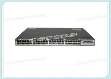 Ports empilables optiques de 10/100/1000 PoE d'Ethernet du commutateur WS-C3750X-48PF-L de fibre de Cisco 48 pleins