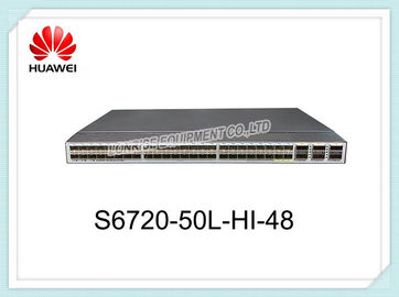 Commutateur S6720-50L-HI-48S-DC 48 x 10 yole SFP+ 6 x 40 yole QSFP+ de Huawei avec l'approvisionnement d'alimentation CC