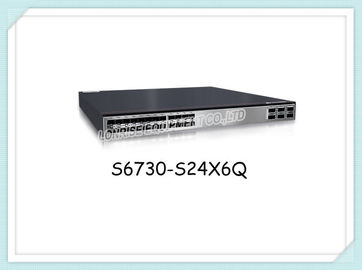 Les commutateurs de réseau de S6730-S24X6Q Huawei 24*10GE SFP+ met en communication des ports de 6*40GE QSFP