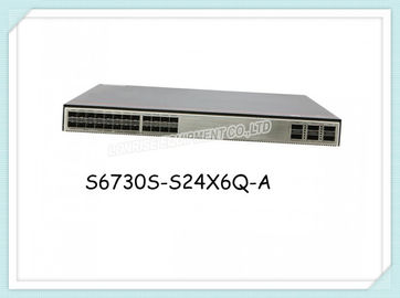 Paquet des commutateurs de réseau de S6730S-S24X6Q-A Huawei S6730S-S24X6Q avec 1 approvisionnement de courant alternatif