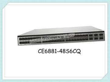 Commutateurs de réseau de Huawei CE6881-48S6CQ 48*10G SFP+ 6*100G QSFP28 sans fan et modules d'alimentation