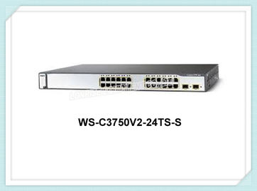 Commutateur optique d'Ethernet du commutateur de réseau de Cisco Gigabit Ethernet WS-C3750V2-24TS-S
