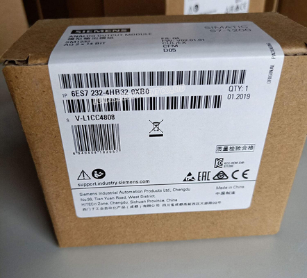 SM 1232 de module de sortie analogique de 6ES7232-4HB32-0XB0 SIMATIC S7-1200 module 6ES7 232-4HB32-0XB0 de PLC de 2 ao