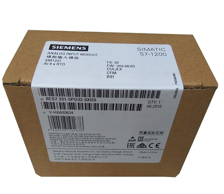Module 1231 de PLC de module de RDT de RDT 4 x AI de SM de module d'entrée analogique de 6ES7231-5PD32-0XB0 SIMATIC S7-1200 6ES7 231-5PD32-0XB0