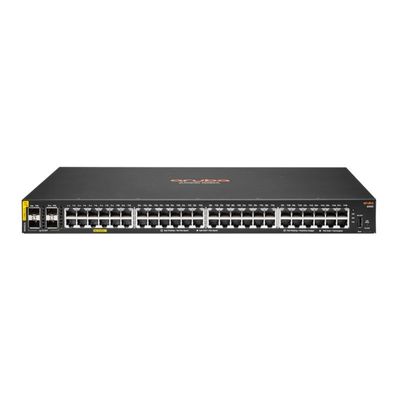 Commutateur 48G Class4 PoE 4SFP 370W de réseau Ethernet d'Aruba 6000