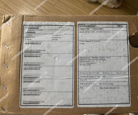 L'UL de serveur vidéo de CTI-CMS-1000-M5-K9 Cisco a certifié le serveur de support de délai d'exécution des jours 1-2
