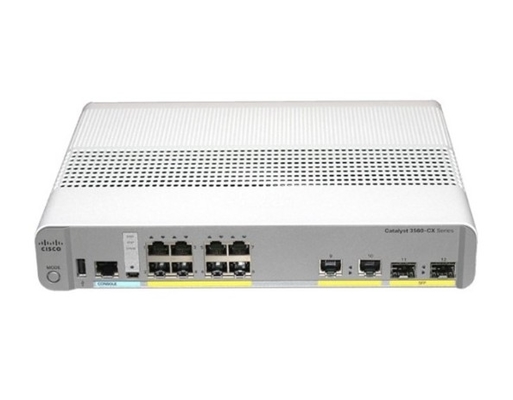 WS-C3560CX-8PC-S 8 - Port Compact Switch Layer 3 POE- 8 X 10/100/1000 Ports Ethernet Pour les connexions électroniques à haut débit