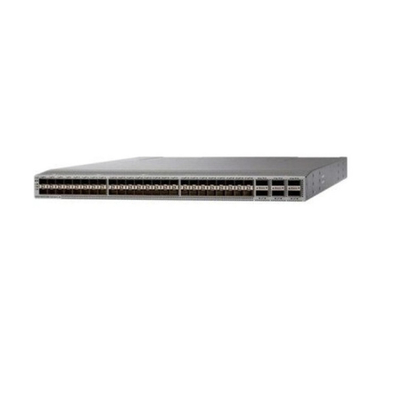 Le commutateur Ethernet optique N9K C93180YC FX3 avec module de fibre optique est un commutateur 1RU avec une latence inférieure à 1 microseconde qui prend en charge 3,6 Tbps de bande passante et 1,2 bpp