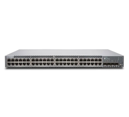EX3400-48P EX3400 48 ports 10/100/1000BaseT PoE+ 4 X 1/10G SFP/SFP+ 2 X 40G QSFP+ Ventilateurs redondants Flux d'air avant vers arrière