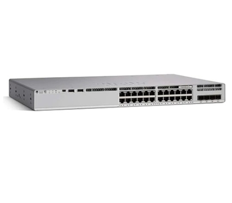 C9300L-24P-4G-E Catalyseur Cisco 9300L Commutateurs 24 ports Liens de réseau fixes PoE+ 4X1G Liens de réseau essentiels