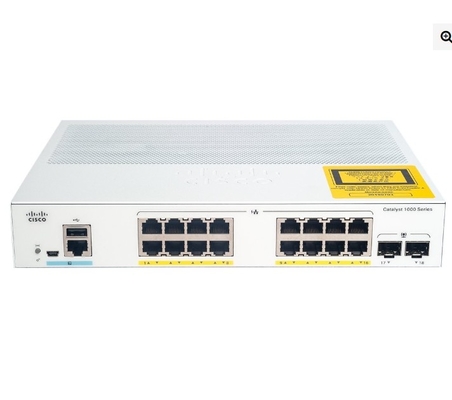 C1000-16P-2G-L Cisco Catalyst 1000 Commutateur 16x 10/100/1000 Ports Ethernet PoE+ 120W PoE Budget 2x 1G SFP Uplinks