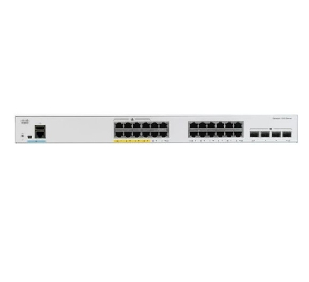 C1000-24P-4X-L Cisco Catalyst Série 1000 Commutateurs 24x 10/100/1000 ports Ethernet PoE+ 4x 10G SFP liaisons vers le haut