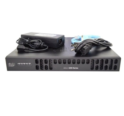 ISR4221/K9 Cisco ISR 4221 routeur 35Mbps-75Mbps Débit du système 2 ports WAN/LAN 1 port SFP Multi-Core CPU 2 NIM
