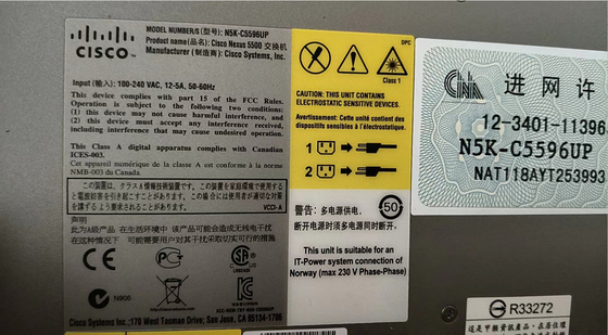 N5K C5596UP FA Cisco Nexus 5000 série Switch en stock avec un bon prix