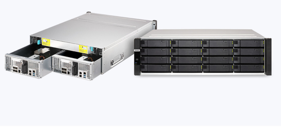 Le serveur rack QNAP ES1686dc Enterprise ZFS NAS est équipé de processeurs Intel® Xeon® D