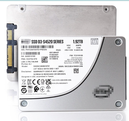 SSDSC2KB038TZ01 Intel D3-S4520 3.84 TB Disque d'état solide - 2,5 " interne - SATA (SATA/600)