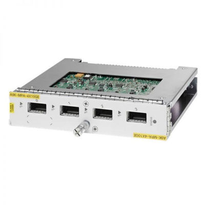 Module d'expansion CiscoA9K-MPA-4X10GE Débit de données Modules branchés à facteur de forme réduit Cisco Distance de transmission 300m