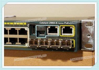 Cisco Switch WS-C2960S-48LPS-L 48 Ports Poe Gigabit Ethernet Switch Le commutateur réseau Cisco offre 48 ports Ethernet 10/100/1000 avec une alimentation électrique PoE de 370 W