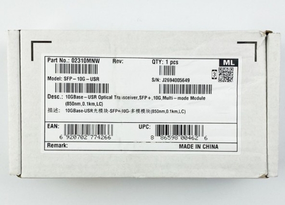 SFP-10G-USR Huawei Transceiver optique SFP-10G-USR Transceiver optique SFP+ 10G Module multi-mode ((850nm 0,1km LC