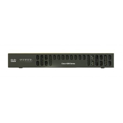 Cisco ISR 4221 SEC Bundle avec SEC Lic 35 Mbps 75 Mbps Débit du système, 2 ports WAN/LAN