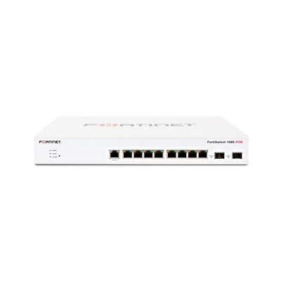 FS-108E-POE Fortinet FortiSwitch de la série 100 couche 2 contrôleur de commutateur FortiGate compatible avec le commutateur PoE + avec 8 x GE RJ45