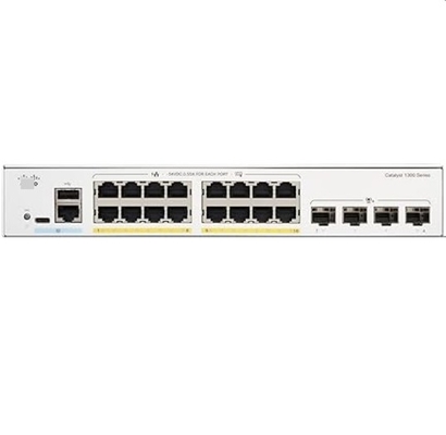 Cisco C1300-16P-4X 16x 10/100/1000 Ports Ports PoE + avec un budget de puissance de 120W 4x 10 Gigabit SFP + monté sur un rack