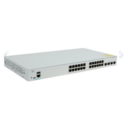Cisco C1300-24P-4X Ports PoE+ 24x 10/100/1000 avec un budget électrique de 195 W 4x 10 Gigabit SFP+ monté sur rack