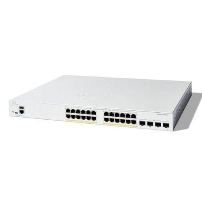 Cisco C1300-24P-4X Ports PoE+ 24x 10/100/1000 avec un budget électrique de 195 W 4x 10 Gigabit SFP+ monté sur rack
