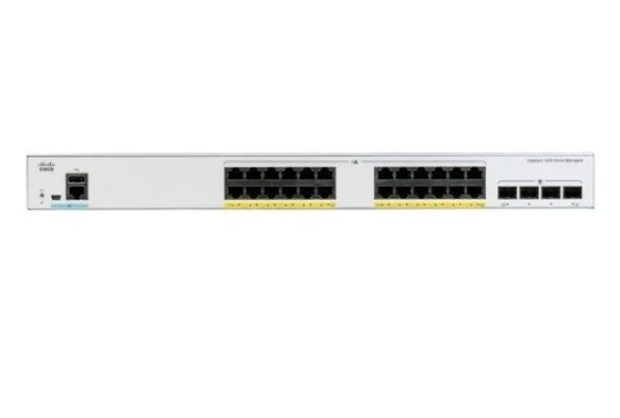 C1000-24P-4G-L Cisco Catalyst Série 1000 commutateurs 24x 10/100/1000 Ethernet PoE + Ports et 195W PoE Budget 4x 10G SFP +