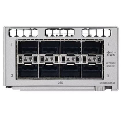 C9300X-NM-8Y Catalyseur de la série 9300 Module de réseau Module d'expansion 1 Gb Ethernet 10 Gb/25 Gb Ethernet Sfp X 8
