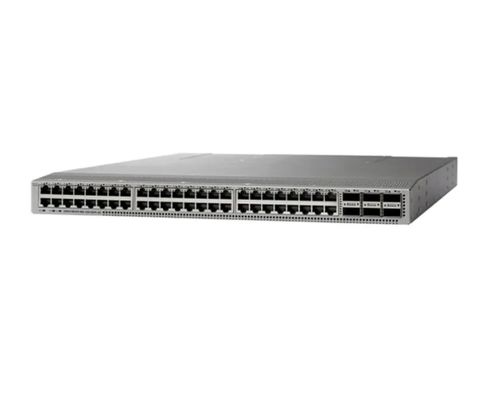 N9K-C93108TC-EX Cisco Nexus 93108TC-EX, Nexus 9K, 48 ports 10GT, 6 ports 100G QSFP28, Pièce de rechange (sans kit d'accessoires, alimentation et ventilateur)