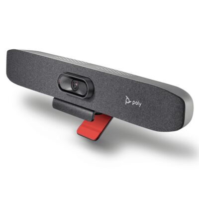 Barre vidéo USB Poly Studio R30 (4K UHD, champ de vision 120°, réseau de 3 microphones, DirectorAI, USB-C, modèle : 842D2AA)