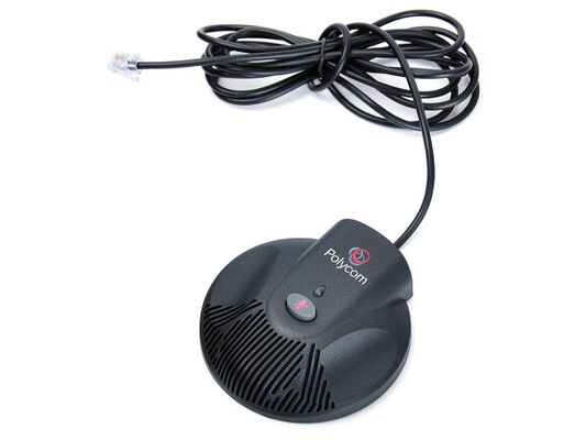 SoundStation-2-Expansion-Microphone, téléphone de conférence Polycom SoundStation 2, haut-parleur haute fidélité/micro antibruit/pour pièces de 50 à 70 m²