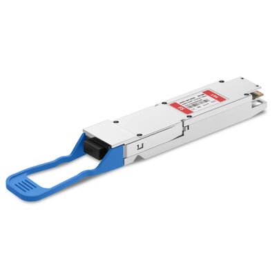 Émetteur-récepteur optique fin de type TS-OP-314H-10C/400G OSFP LR4 avec une longueur d'onde de 1310 nm et une transmission de 10 km pour les réseaux à haute densité