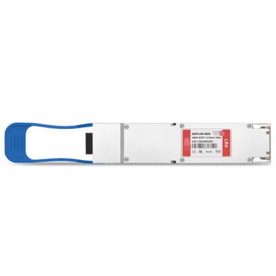 Émetteur-récepteur optique fin de type TS-OP-314H-10C/400G OSFP LR4 avec une longueur d'onde de 1310 nm et une transmission de 10 km pour les réseaux à haute densité