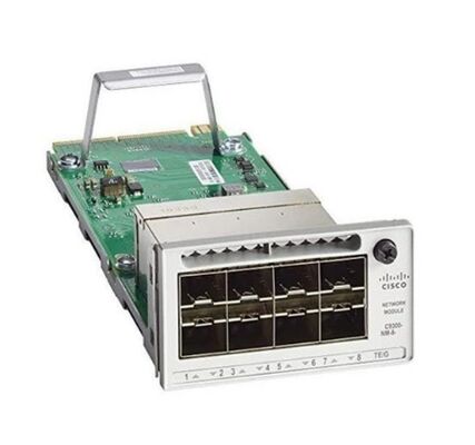 Module d'extension de réseau de la série 9300 de Cisco C9300X-NM-8Y Catalyst avec 8 ports SFP et débit de données de 25 Gbps