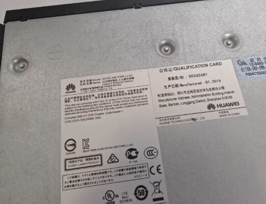 S5700-28P-LI-24S-BAT, commutateur Huawei S5700, emplacement pour batterie 28xGig SFP/4x10/100/1000 ou SFP/1