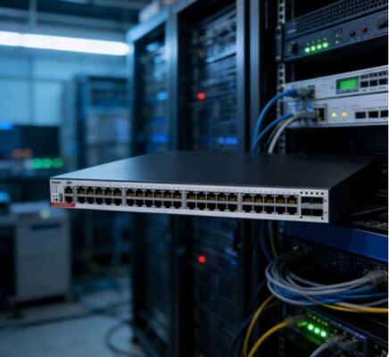 Commutateur PoE+ de couche 3 RG-S5310-48GT4XS-P-E, 48x1000M RJ45, 4x10G SFP+, budget PoE de 1570W, double alimentation redondante