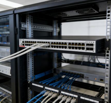 Commutateur PoE+ de couche 3 RG-S5310-48GT4XS-P-E, 48x1000M RJ45, 4x10G SFP+, budget PoE de 1570W, double alimentation redondante